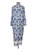 Unbranded 100% Rayon Paisley Blue Casual Dress One size - photo 2
