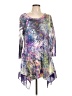 Cal Style Purple 3/4 Sleeve Blouse Size L - photo 1