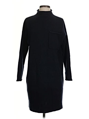 Madewell (Re)sourced Cashmere Roll-Neck Mini Sweater Dress (view 1)