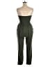 Assorted Brands Solid Green Jumpsuit Size XL - photo 2