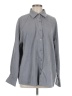 Shein 100% Polyester Gray Long Sleeve Blouse Size M - photo 1