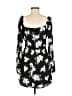 Mi ami 100% Polyester Floral Black Cocktail Dress Size M - photo 2