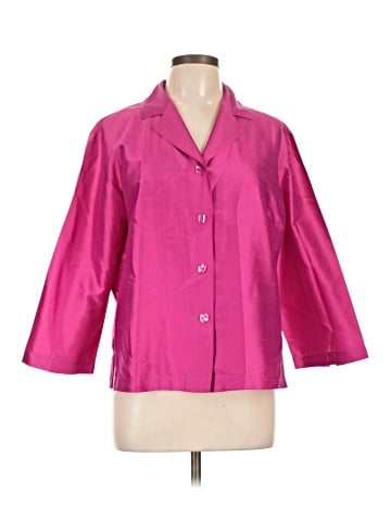 Clio 3/4 Sleeve Silk Top (view 1)