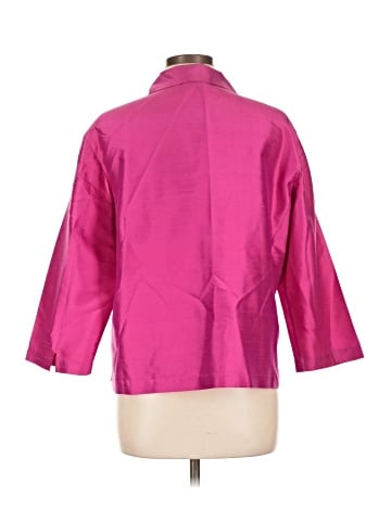 Clio 3/4 Sleeve Silk Top (view 2)