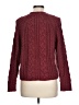 Elodie 100% Acrylic Burgundy Pullover Sweater Size L - photo 2