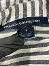 French Connection Stripes Silver Long Sleeve Button-Down Shirt Size S - photo 7