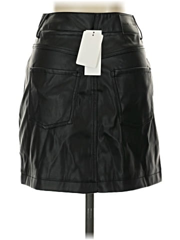 DKNY Jeans Faux Leather Skirt (view 2)