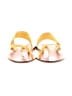 M. Gemi 100% Leather Yellow Sandals Size EU 35 - photo 2