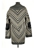 Alice + Olivia Chevron-herringbone Gray Wool Coat Size M - photo 2