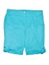 Chico's Solid Teal Shorts Size Lg (2.5) - photo 1