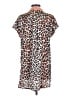 Umgee 100% Polyester Animal Print Pink Short Sleeve Blouse Size S - photo 2