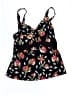 Lands' End Floral Black Swimsuit Top Size 16 - photo 1
