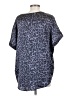 Joie 100% Silk Animal Print Gray Short Sleeve Top Size XS - photo 2