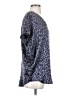 Joie 100% Silk Animal Print Gray Short Sleeve Top Size XS - photo 4
