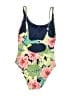 Hurley 100% Polyester Tropical Green One Piece Swimsuit Size S - photo 2