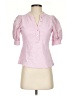 Single Thread 100% Cotton Pink 3/4 Sleeve Blouse Size S - photo 1