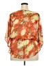 Rafaella 100% Polyester Orange Long Sleeve Blouse Size 2X - photo 2