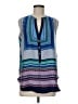 Brixon Ivy 100% Polyester Blue Sleeveless Blouse Size M - photo 1