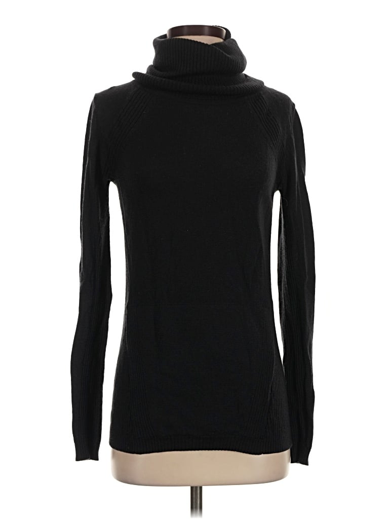 Pre-owned Lululemon Athletica Wool Pullover Sweater In Black