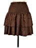 Shein 100% Polyester Solid Brown Casual Skirt Size S - photo 1