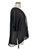 H&M 100% Polyester Color Block Black Short Sleeve Blouse Size 14 - photo 4
