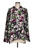 J.Jill 100% Polyester Floral Purple Long Sleeve Blouse Size L - photo 1