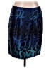 MICHAEL Michael Kors 100% Polyester Graphic Blue Formal Skirt Size 6 - photo 1