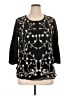 Chico's 100% Cotton Black 3/4 Sleeve Blouse Size XL - photo 1