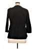 Chico's 100% Cotton Black 3/4 Sleeve Blouse Size XL - photo 2