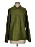Athleta 100% Nylon Solid Green Long Sleeve Button-Down Shirt Size S - photo 1