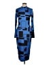 Shein Graphic Blue Cocktail Dress Size 12 - photo 1