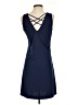 Unbranded Solid Blue Casual Dress Size S - photo 2