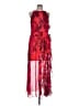 Betsy & Adam 100% Polyester Floral Red Cocktail Dress Size 12 (petite) - photo 1