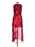 Betsy & Adam 100% Polyester Floral Red Cocktail Dress Size 12 (petite) - photo 2