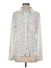 Rails 100% Rayon Hearts Ivory Long Sleeve Blouse Size S - photo 1