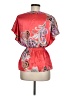 Heart Soul 100% Polyester Red Short Sleeve Blouse Size M - photo 2