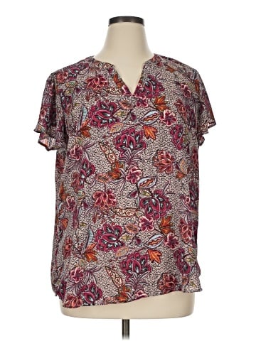 Maurices Short Sleeve Blouse (view 1)