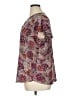 Maurices 100% Polyester Paisley Purple Short Sleeve Blouse Size 1X - photo 5