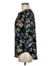 Ann Taylor Floral Black Short Sleeve Blouse Size M - photo 5