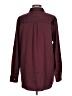 Gap 100% Polyester Solid Burgundy Long Sleeve Blouse Size L - photo 2