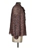Sugar Lips 100% Polyester Animal Print Brown Long Sleeve Blouse Size XS - photo 4
