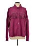 GeeGee 100% Polyester Burgundy Long Sleeve Blouse Size L - photo 1