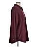 Gap 100% Polyester Solid Burgundy Long Sleeve Blouse Size L - photo 4