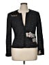St. John Collection Graphic Black Blazer Size 14 - photo 1