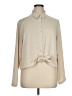 Express 100% Polyester Ivory Long Sleeve Blouse Size XL - photo 1