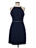 MICHAEL Michael Kors Solid Blue Cocktail Dress Size M - photo 1