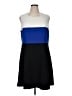 Calvin Klein Color Block Multi Color Blue Casual Dress Size 16 - photo 1