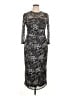 Anne Klein Animal Print Silver Cocktail Dress Size 0X - photo 1