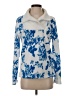 Dudley Stephens 100% Polyester Floral Blue Pullover Sweater Size S - photo 1