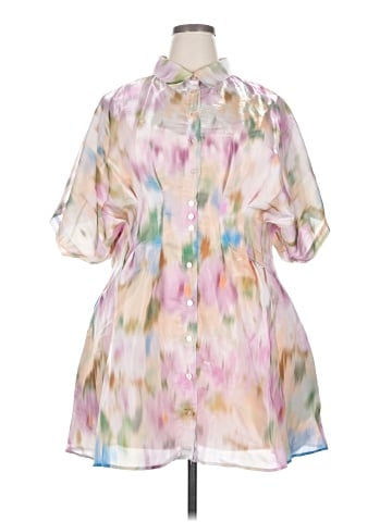EXQUISE Short Sleeve Blouse (view 1)